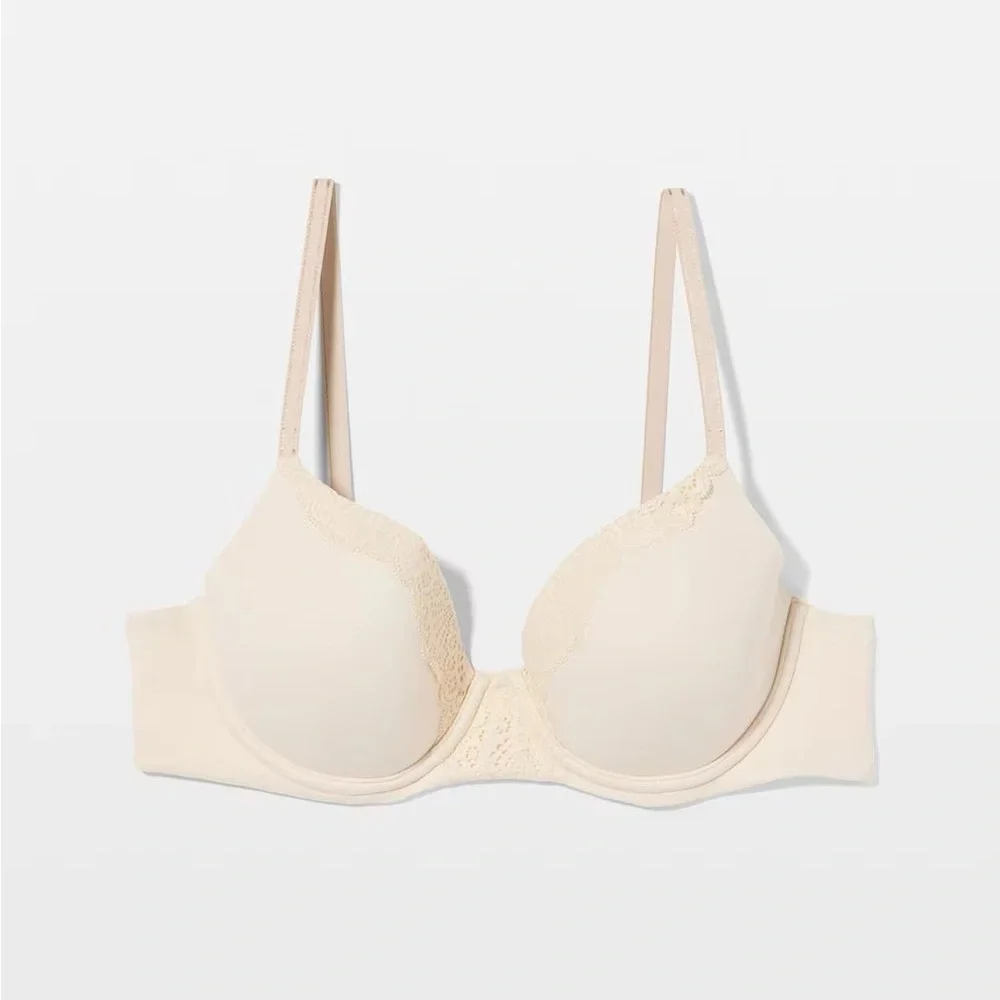 Soma Embraceable Perfect Coverage Nude Lace Bra, 32C